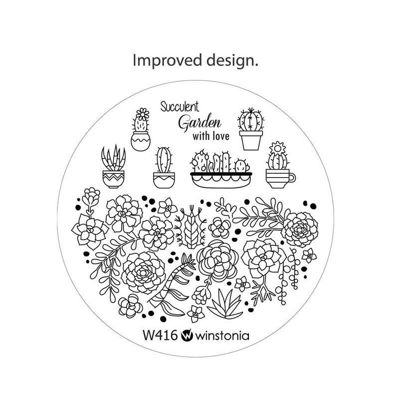 Winstonia Nail Art Stamping Plate 20 pcs Bundle Set Manicure Decoration Templates - Water-marbling, Floral, Galaxy, Fantasy, Lace, Pandas and more - Image 4